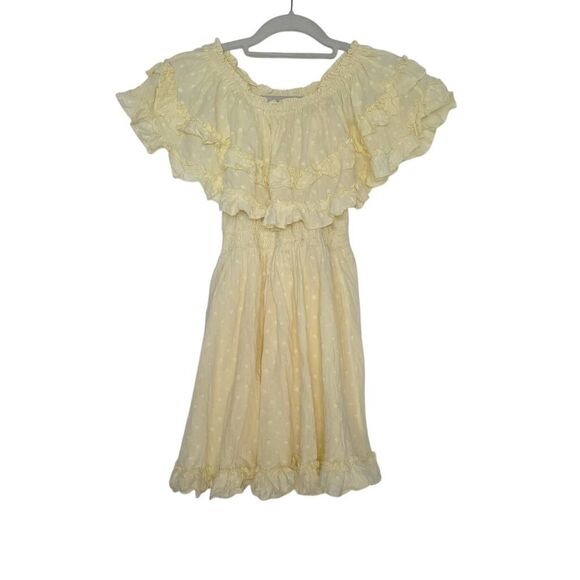 SHEIN Other - Shein Girl's Size 11/12 Yellow Dot Cotton Summer Dress